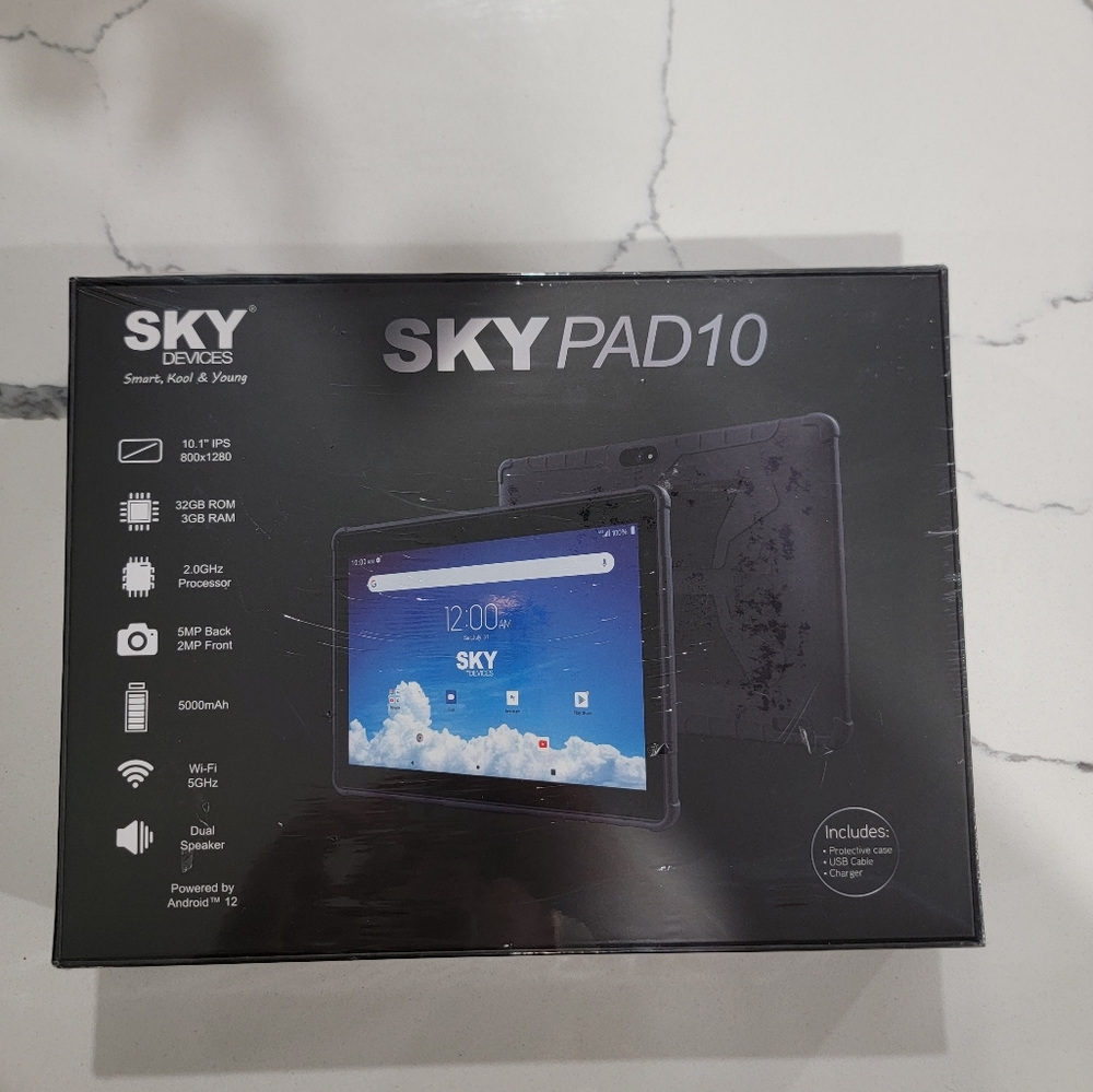 SKY PAD10 Black Tablet New